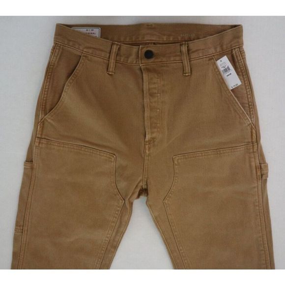 GAP Flex 802511 Men's Sz 28x28 Brown Original Slim Straight Utility Pants $80 - Picture 3 of 11